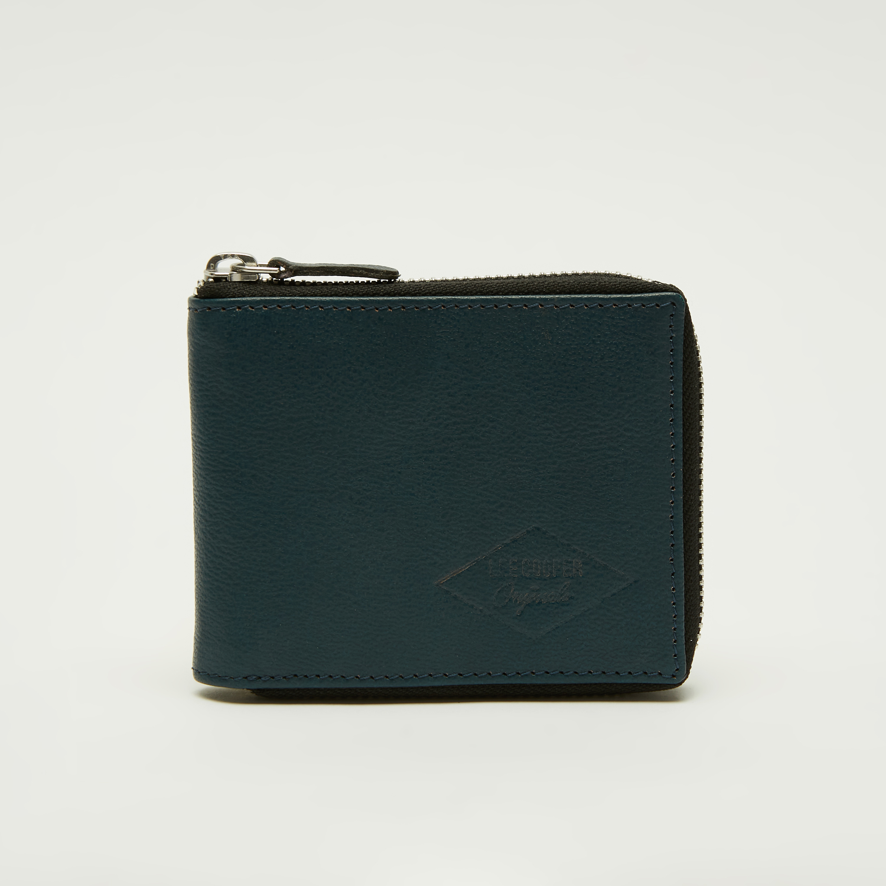 Buy Lee Cooper Solid Zip Around Leather Wallet | Splash KSA